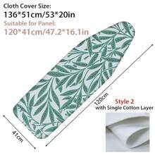 1 Pieza Funda universal para tabla de planchar con borde elástico, resistente a manchas, acolchado de algodón grueso resistente al calor, cubierta de plancha para mesa de planchar - Multicolor - Ver 19
