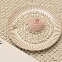1 pieza Lujo Sujetalibador de cortina con rosa, accesorios de cortina cuerda decorativa, cinta sujetalibador de cortina floral de alta gama