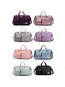 Sport Travel Bag With Waterproof Pocket Side Handle 30L Capacity YB601 - Gris - Ver 11