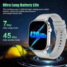 Smartwatch Women Men With Phone Function 2.01 Inch HD Fitness Watch With GPS Tracker Compass Outdoor IP68 Waterproof Sports Watch Sleep Monitor Heart Rate Smart Watch For Android IOS