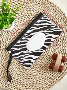 Set de 3 bolsas portátiles para toallitas húmedas, dispensadores de bolsas para toallitas húmedas para bebé con tapa abatible para llevar, de color aleatorio