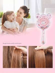 1/2/3/4/5/6/7/9/12pcs Detangling Hair Brush Set, (6.8 Oz/200ml) Continuous Fine Mist Spray Bottle, Suitable For Adult And Girl Hair Unicorn Cartoon Detangler Brush, Teasing Brush Rat Tail Comb, For Hairstyling, Hairdresser - Multicolor - View 5