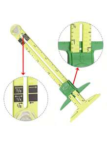 1pc High-Quality 5-In-1 Nancy Measuring Sewing Tool Kit, Includes Sliding Gauge Ruler, Markable Tool For Home Sewing, Quilting, Crafts - Durable Materials, Measurement Guide Markings, Multi-Function Sewing Accessories