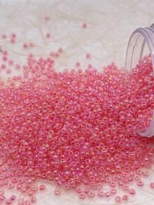 1300 颗，直径 2 毫米的微型彩色玻璃种子珠，适合手工 DIY，可用于制作手链、项链、戒指、可穿戴配饰