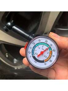High Precision Multifunctional Car Tire Pressure Gauge - Mechanical Air Pressure Meter For Emergency Detection - Multicolor - View 9