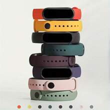 Cinturino per Mi Band 6 5 4 3 7, bracciale sportivo in silicone, cinturino sostituibile morbido per accessori per cinturino Mi Band 7 5 4