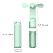 3-In-1 Mini Foldable Handheld Fan/Desktop Fan/Portable Pocket Fan, Power Bank, Travel, Camping, Beach Gift - Multicolor - View 4