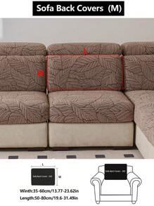 1 pièce Housse de canapé élastique antidérapante à enveloppe complète, housse de coussin de canapé universelle 4 saisons, jeté de canapé épaissi en tissu, lavable en machine, anti-poussière, compatible animaux de compagnie, décor d'intérieur, s'adapte aux canapés d'angle réglables pour chambre à coucher, bureau, salon 1/2/3/4 places