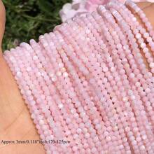 Miçangas Mistas de Conchas Redondas Naturais nas Cores Rosa Pastel, Roxo e Azul de 3mm, Acessórios de Joalheria DIY para Pulseiras, Colares e Brincos