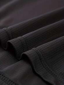 4 件套男士夏季健身速干短袖 T 恤户外运动 T 恤透气马拉松跑步运动上衣情侣套装 - 黑色 - 查看 4