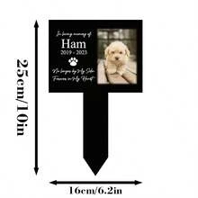 1 件个性化照片墓碑 - 户外纪念牌匾、人物照片纪念亚克力插件、宠物纪念心形亚克力牌匾（带照片）、户外口袋、小型墓地装饰、多功能、装饰性、可重复使用、精致、时尚、高品质、色彩鲜艳、现代、定制、个性化、独特、适合男士、女士、男朋友、爸爸、女朋友、妈妈、家人、朋友、茶室、家居、花园、办公室、周年纪念、情人节、母亲节、生日、父亲节、毕业典礼、婚礼、乔迁之喜