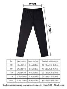 6 Pairs Girls Solid Color Soft & Breathable Leggings, Versatile For Summer