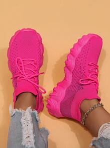Women's Spring/Autumn 2025 New Mesh Slip-On Sneakers, Korean Casual Outdoor Running Sports Shoes