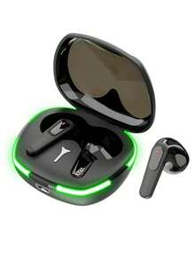 True Wireless Passive Noise-Proof In-Ear Bluetooth Earphones With LED Light - Black - View 8