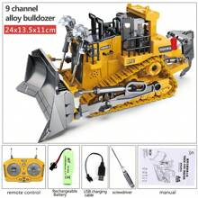 Children, Remote-Controlled Excavator, Alloy Remote-Controlled Car, Excavator, Boy, Construction Vehicle, Rechargeable, Model Toy, Car Gift