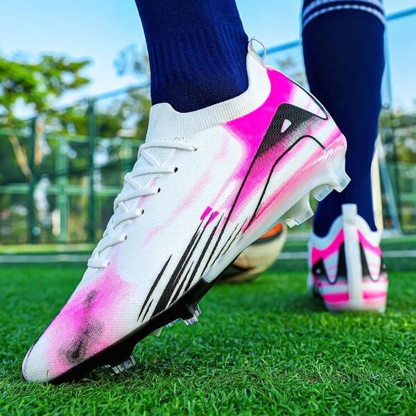 New Women Sports Shoes, Recommended Football Shoes For School, Students Training, Low-Top With Long Studs, Anti-Slip Grip, Unisex Adult Models