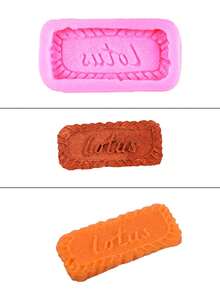 1pc Cookie Silicone Mold, DIY Baking Decoration Aroma Stone Craft - Multicolor - View 1