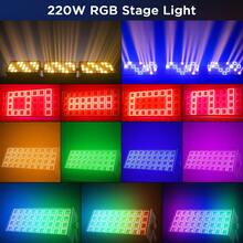 U'King 220W Wallwasher DJ Light Bar 648 RGB LEDs And 36 3W Warm White Light Stage Lighting Special Effect Light 4 Channels/13 Channels/144 Channels DMX-512 And Voice Control Suitable For Parties Live Performances Weddings Disco Stage Lights - 美規B型插(110-127V) - 查看 3