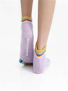 5 Pairs Women Outdoor Socks For Fitness Yoga Aerobic Anti-Skid Anti-Odor Breathable Five Finger Socks - Multicolor - View 8