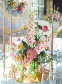 1/3pcs Snapdragon Delphinium Hyacinth Artificial Silky Flowers Long Stem Fake Flower For Wedding Engagement Home Outdoor Party Floral Arrangement Centerpiece Table Decoration