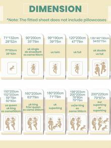 1pc Water Resistant Fitted Sheet, Bedding, Bed Sheets, Mattress Cover, Mattress Protector, Soft And Comfortable Bedding For Bedroom, Solid Color Deep Pockets Water Resistant Bed Cover , Home Decor, Rhombus Pattern Embossed Bed Cover, Suitable For All Seasons, For Single/Twin/Full Bed Sizes, Ideal For Bedroom, Guest Room - Camel - View 3