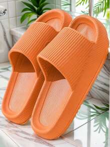 Summer New Home Slippers, [Anti-Slip Bathroom Slippers] Soft Sole Light Weight Maternity Friendly Quick-Dry Bathroom Shoes, EVA Material Silent Anti-Odor Anti-Slip Slippers For Men