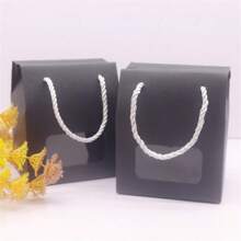 10pcs Black/Purple/White/Kraft Paper/Purple Window Hanging Rope Hand-Held Box