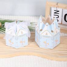 10PCS Najlepsze życzenia Elegancki Jednorożec Cukierki Torba, Weselne Przyjęcie Pudełko Upominkowe Z Wstążką Torby Prezentowe Czekoladowe Cukierki Opakowania Pudełka Prezentowe, Seria Karuzeli Urodzinowe Przyjęcie Pamięć, Pojedyncze Przyjęcie