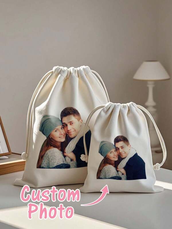 1pc Custom Drawstring Bag, Custom Photo Drawstring Bag, Personalized Funny Storage Bag, Personalized Picture Storage Bag, Put Any Phone On The Bag, Personalized Repeatable Used Bag, Anniversary Gift, Valentine Gift, Birthday Gift, Wedding Gift, Mother's Day Gift, Father's Day Gift, Best Friend Gift, Gift For Mom/Dad, Gift For Girlfriend/Boyfriend, Gift For Her/Him,All-Purpose,Large Capacity,Versatile,Multifunction,Colorful,Cute,Adorable,Contracted,Funny,Kawaii,Y2K,Minimalist,Commuting,Business Casual,Basics,Custom,Personalized,Unique,Customized,Ideal Gifts For Him,Ideal Gifts For Her,Her,Family,Friends,Girlfriend,For Anniversaries,For Birthdays,For Holiday/ Vacation,For Outdoors/Outings/Travel/Hiking/Stadium/Sports/Climbing,For Business/Commute/Work/Office