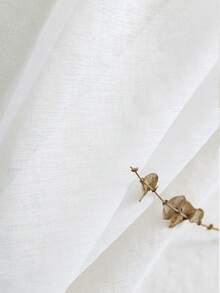 1 件/2 件半透明窗帘布/多种尺寸可选/金属索环顶部/适用于客厅窗户装饰/优雅的透明织物过滤器灯/半透明卧室窗帘/顶部锁环半透明窗帘/农舍装饰窗帘/咖啡厅厨房小窗帘/白色透明窗帘，秋季装饰，秋季装饰，房间装饰