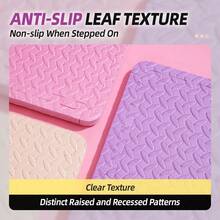 DDCAQIOUA Pink And Purple Color Matching Foam Mat, EVA Material, Foam Sports Mat, Interlocking Mat, Non-Slip, Durable And Comfortable, Suitable For Home, Room, Gym Foam Mat - Multicolor - View 6