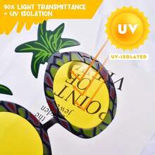 9 par, partysolglasögon, Luna-glasögon, nyhetliga fotobåsrekvisita, roliga hawaiianska glasögon, sommarpoolpartyn galna glasögon, tropiska utklädnadsfester strandfestdekorationer för vuxna, billiga saker, konstiga saker, söta estetiska saker - Multifärgad - Visa 9