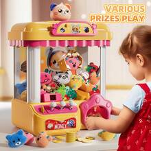 Claw Machine Kids Toys For Girls Boys With Light Music, Strong Claw Machine Arcade Game Toys For Kids Girls 3-8, Claw Toys For 3  4 5 6 7 8 Years Old Girls Electronic Claw Game Machine For Party Birthdays Gifts - 黃色 - 查看 3