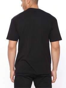 Abstract Yellow Logo Graphic Print American Streetwear Design Graffiti Letter Print Short-Sleeve T-Shirt For Both Men And Women, Perfect For Couples In High Street Fashion.