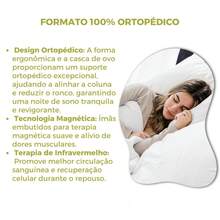 ORTHOPEDIC Magnetic Pillow HIGH Pain Relief Infrared Anti Snoring - 3個枕頭 - 查看 3