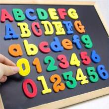 24/26/52/76pcs Fun Uppercase And Lowercase English Letter And Number Symbols Refrigerator Magnets, Personalized Decoration, Suitable For Home Decoration, Kitchen Decoration, Refrigerator Magnets, School Blackboards, Holiday Decoration, Flexible Magnets, Mother's Day Gifts, The Best Gift For Family And Friends (Random Color)