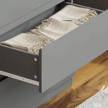 Vida Designs Denver Drawer Chests (White, 3 Drawer) - Grey - View 5