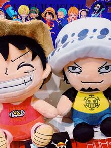 ONE PIECE 11 款正版海贼王索隆乔巴艾斯毛绒玩偶玩具海盗王毛绒可爱拉布拉布吊坠钥匙扣卡哇伊动漫公仔毛绒枕头玩具玩偶收藏适合儿童生日节日礼物 15-25 厘米/5.9-9.8 英寸