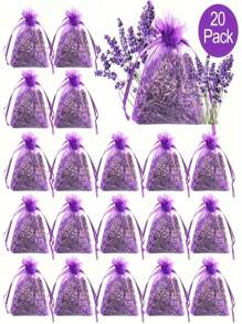 3/10/20/30/50/80/100 Sachets parfumés à la lavande, avec des sacs en polyester violet - Convient pour les tiroirs, les placards et les armoires, les baignoires, à côté du lit, les armoires à chaussures, les valises, les voitures, les cuisines et les bureaux. Ils sont parfaits pour Noël, Halloween, Thanksgiving, la Saint-Valentin, les mariages, les anniversaires et d'autres festivals et fêtes, en en faire des cadeaux idéaux.