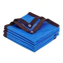 Red de sombra de 12 pines, toldo anti-ultravioleta, red de cobertura para plantas para jardín al aire libre, patio, piscina, balcón, tela de sombra - Azul - Ver 2