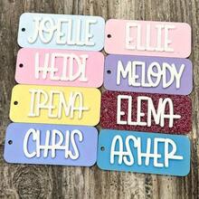 Personalized Professional Name Badge – Customizable For Teachers/Midwives/Medical Staff (Name + Title Engraving), Creative Gift For Teachers' Day/Nurses' Week/Graduation Season - Multicolor - View 1