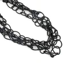 Handmade Luxury Necklaces For Women Rubber Jewelry Black Statement Necklace