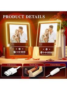 Plaque Custom Gifts - Acrylic Song Plaque With Picture - Personalized Gifts For Boyfriend Girlfriend Couple - Customized Valentine's Day Gifts For Him Her Back To School,Multi-Functional,Ornamental,Letter,Stylish,Modern,Colorful,Cute,Adorable,Casual,Custom,Personalised,Unique,Customized,Ideal Gifts For Him,Ideal Gifts For Her