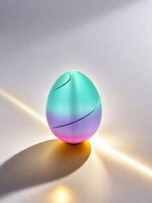 3D 打印螺旋蛋复活节装饰 - 创意减压小玩意，多色家居/办公室装饰小雕像，适合万圣节、圣诞节、感恩节礼物、礼品装饰、理想的圣诞礼物（渐变色） - 彩色 - 查看 15