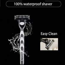 GILLETTE Rasoio Gillette Mach3 per uomo, 1 manico + 1 ricarica di lame