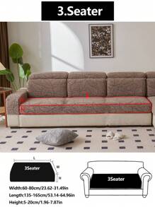 1 pièce Housse de canapé élastique antidérapante à enveloppe complète, housse de coussin de canapé universelle 4 saisons, jeté de canapé épaissi en tissu, lavable en machine, anti-poussière, compatible animaux de compagnie, décor d'intérieur, s'adapte aux canapés d'angle réglables pour chambre à coucher, bureau, salon 1/2/3/4 places