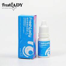 FRESH LADY Collirio idratante da 10 ml per lenti a contatto, sollievo lenitivo per studenti alla moda, idratazione a lunga durata adatto per tutti i tipi di lenti