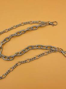 1pc Halloween Double-Layer Twisted Metal Chain, Vintage European Style Bizarre Chain, Punk Pants Chain Summer, School Autumn-Winter Accessories Halloween Costume,Suitable For Teens, Youth,Men,Casual, Outdoor, Athletic, Vacation, Graduation Gifts, Birthday, Daily Wear - Pants Chain - View 10