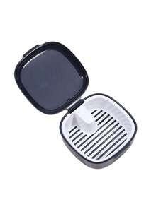 便携式假牙和隐形牙套清洁盒 - 浸泡和储存固定盒，免电池口腔护理（不含牙套），储物盒 - 彩色 - 查看 13