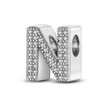 1 pieza Encantos con letra 26 caracteres alfabéticos en 3 estilos diferentes, cuentas de corazón plateadas y doradas, encantos para pulseras, collares, llaveros, cuentas para hacer joyas DIY, regalo único para amigos, familia y pareja